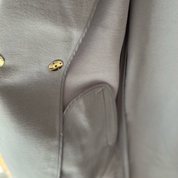 Kenneth Cole NY Ribbed Sleeve Wool Coat - Picture 8 of 8